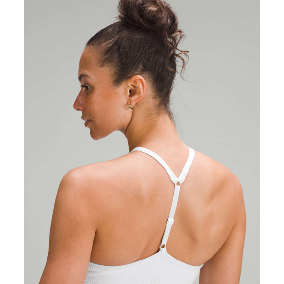 RARE Lululemon High-Neck Tight Fit Tank Top White 6 NWOT - Picture 4 of 11